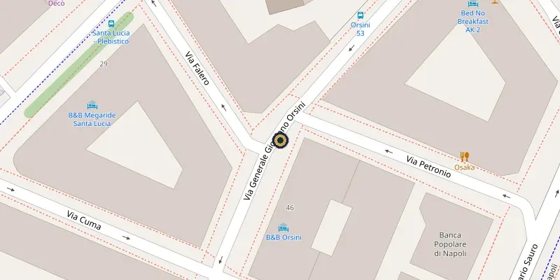 Mappa Sede Operativa – Segreteria Generale, Via G. Orsini 42, Napoli