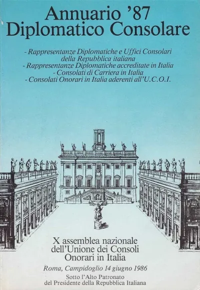 Copertina Annuario Diplomatico Consolare 1987