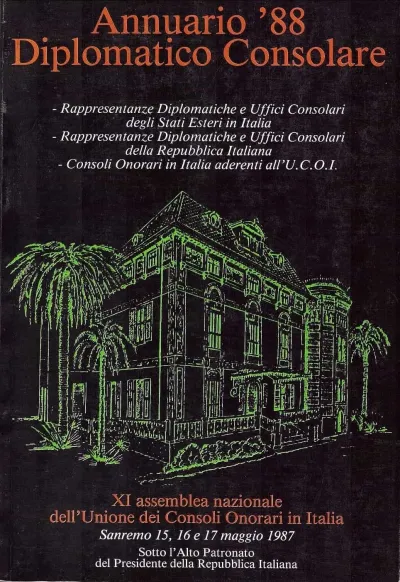 Copertina Annuario Diplomatico Consolare 1988